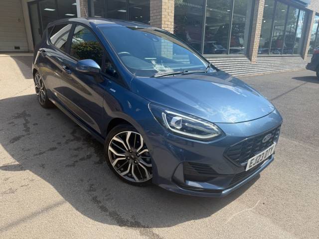 Ford Fiesta 1.0 EcoBoost 125ps MHEV ST-Line X 5dr Auto Hatchback Petrol Chrome Blue