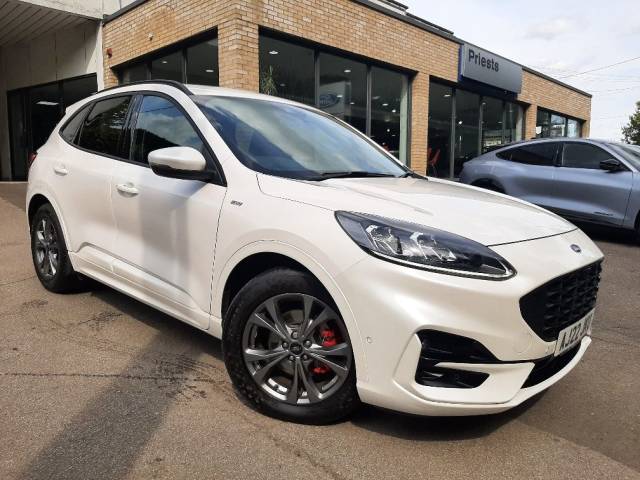 Ford Kuga 2.5 190ps FHEV ST-Line Edition 5dr CVT Auto Hatchback Petrol / Electric Hybrid White Platinum
