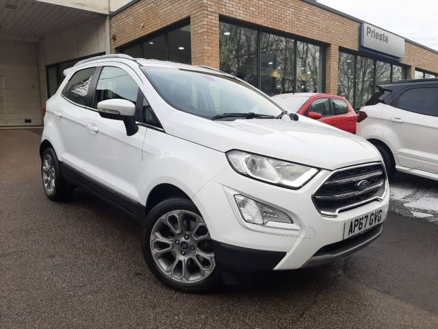 Ford Ecosport 1.0 EcoBoost 125ps Titanium 5dr Hatchback Petrol Frozen White