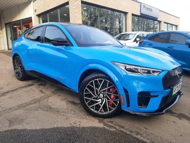 Ford Mustang Mach-e 0.0 358kW GT 91kWh AWD 5dr Auto [Pan Roof] Hatchback Electric Grabber Blue