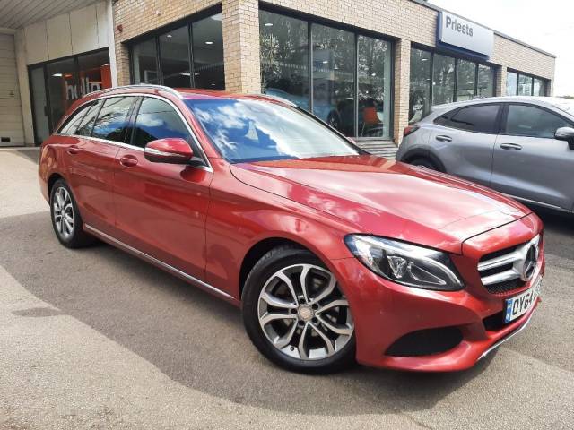 Mercedes-Benz C Class 2.1 C220 BlueTEC Sport 5dr Auto Estate Diesel Red