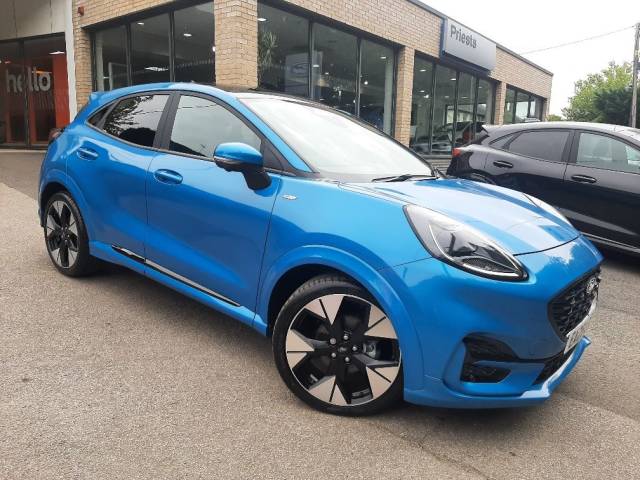 Ford Puma 1.0 EcoBoost 155ps MHEV ST-Line X DCT Auto 5dr Hatchback Petrol Digital Aqua Blue