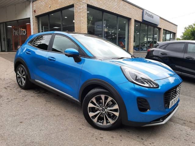 Ford Puma 1.0 EcoBoost 125ps MHEV Titanium 5dr DCT Auto Hatchback Petrol Digital Aqua Blue