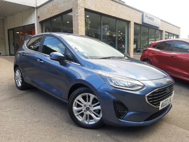 Ford Fiesta 1.0 EcoBoost 125ps MHEV Titanium 5dr Auto Hatchback Petrol Chrome Blue