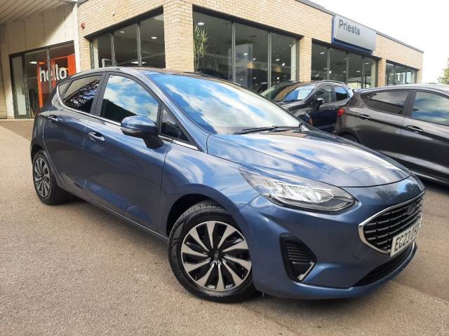 Ford Fiesta 1.0 EcoBoost 125ps MHEV Titanium 5dr Auto Hatchback Petrol Chrome Blue